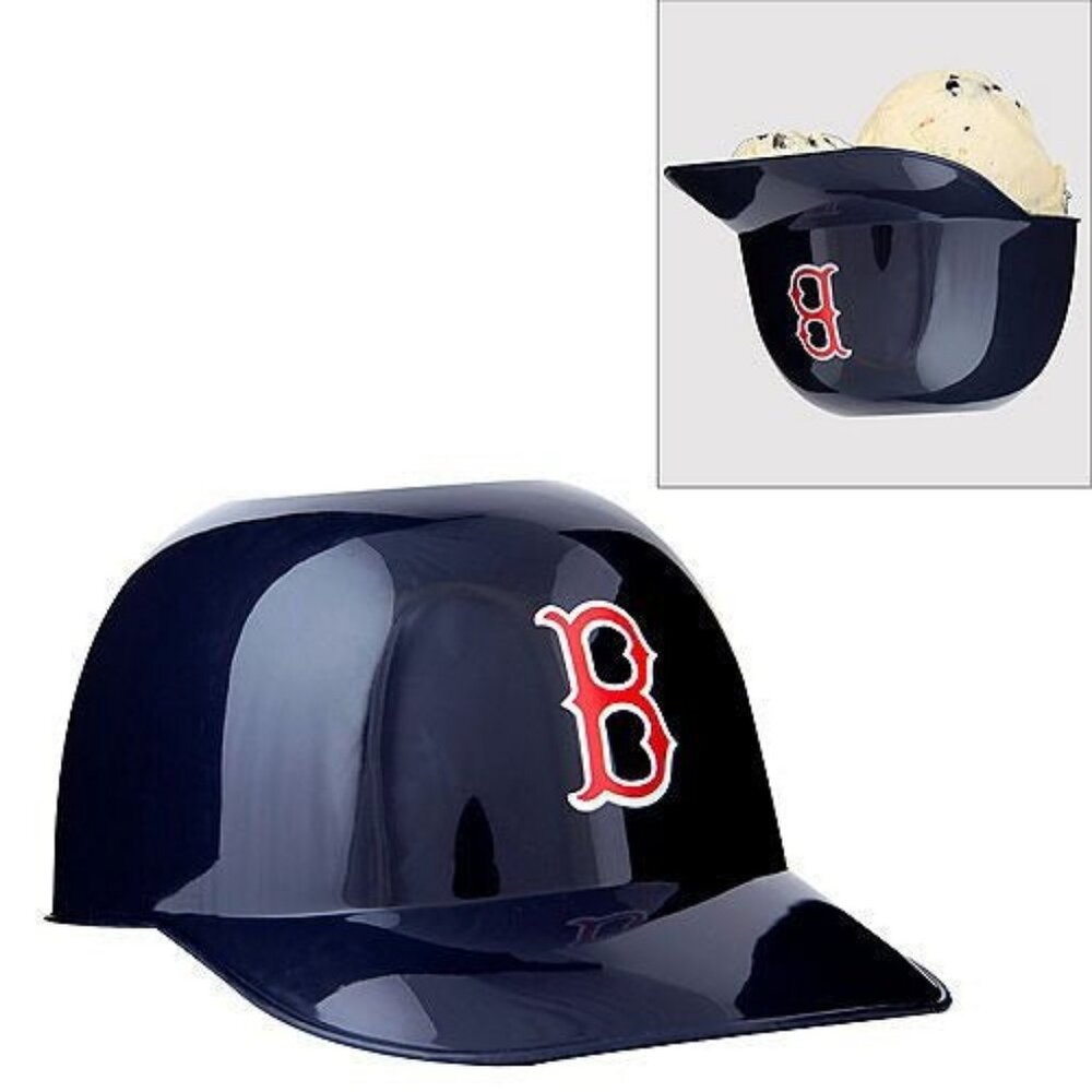 Lot of 6 MLB Boston Red Sox Mini Batting Helmet Ice Cream Snack Bowls